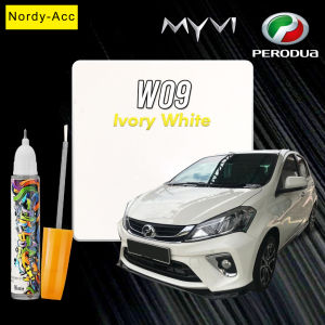 Perodua Myvi Original Touch Up Paint 2 Dalam 1 Touch Up Pen + Berus Botol Diy Cat Pembaikan Pen Pembaikan Calar Cat Pen