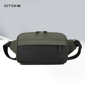 OTOHE กระเป๋าผู้ชายกระเป๋ากันน้ำพาดลำตัวแฟชั่นกระเป๋าสะพายไหล่กระเป๋าคาดหน้าอกกระเป๋าผ้าอ็อกซ์ฟอร์ดบล็อคสีความจุมากกระเป๋าลำลองกระเป๋าถนน Tas Rekreasi น้ำหนักเบากระเป๋าเดินทางกระเป๋าหิ้วกระเป๋าธุรกิจกระเป๋ากีฬา