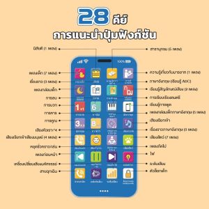 Thai!!! โทรศัพท์เคลื่อนที่เพื่อการศึกษาสำหรับเด็ก การศึกษาในช่วงปฐมวัย การจำลองดนตรี โทรศัพท์ ของเล่น