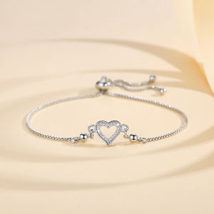 Y718 【COD】Gelang Hati Wanita Titanium Anti Karat Gelang Fashion Aksesoris Wanita