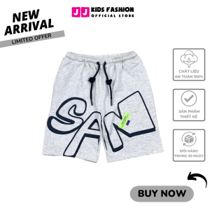 Quần short bé trai quần thun ngắn bé trai năng động thoải mái size đại | FREESHIP MAX - JJ Kids Fashion