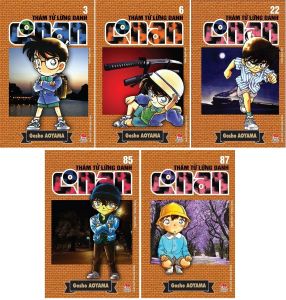 Truyện - Combo Conan - 5 quyển + bán kèm 1 bút viết (giao ngẫu nhiên)