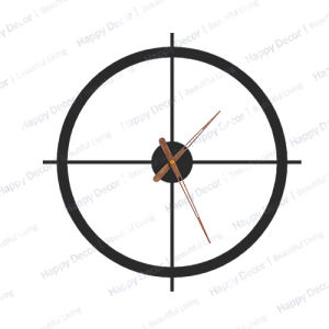 Đồng hồ treo tường Bắc Âu kim trôi yên tĩnh phong cách Tối Giản BH 03 năm - Happy Decor DH010