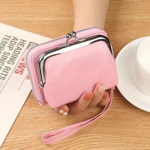 Forever Young Dompet Uang Kartu dan Koin Kiss Lock LY888 Bahan Kilat Lilin Bisa Dibuka Jadi 2 Dompet