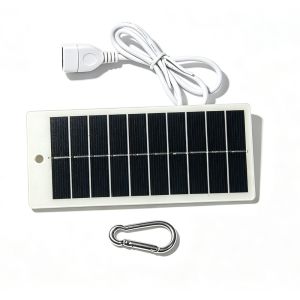 PHANT with USB Output USB Solar Charger Panel 5V 1.5W Versatile Power Source Solar Panel Charger Compact Waterproof Outdoor Solar Charger Mobile Phone Charger