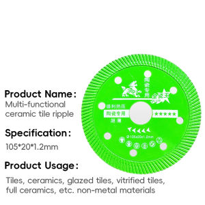 Diamond Cutting Disc Industrial Ultra-Thin Diamond Saw Blade Wheel Ceramic Marble Tile Cutting