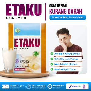Obat Anemia Badan Lemas Kurang Darah Sakit Kepala Migrain Vertigo Hb Darah Rendah Pusing Kleyengan Aman Untuk Ibu Hamil Dengan Etaku Susu Kambing Etawa