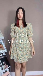 LEONNA - HANI MINI DRESS SIFON WANITA KOREAN STYLE OOTD CANTIK