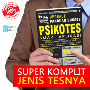 BUKU PSIKOTES - BUKU PENGENDALIAN DIRI - Buku Tes Psikotes Panduan Sukses Verbal & Non Verbal Reasoning Bank Soal Full Pembahasan
