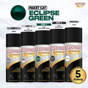 Paket Cat Eclipse Green / Sapporo Ultimate / Cat Spray Semprot Aerosol Terbaik / Sapporo Paint