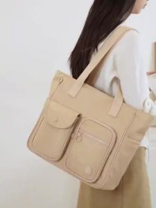 AJI Tote Bag Fashion Large Capacity Lightweight Womens Handbag Female College Shoulder Bag