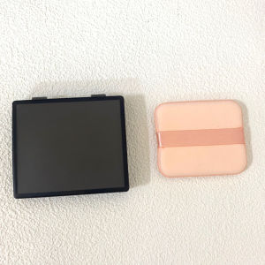 Square Oil-Blotting Paper Storage Box with Mirror Powder Puff Portable Makeup Tool
