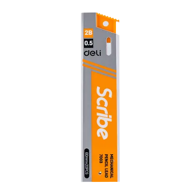 Deli 2B Mechanical Pencil Lead 0.5mm /0.7mm (20Pcs Refills)