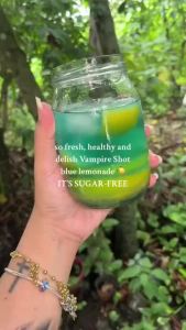 Vampire Shot Blue Lemonade  Cranberry  Cucumber Cuppacopi Slimming Juice 15sachet Per