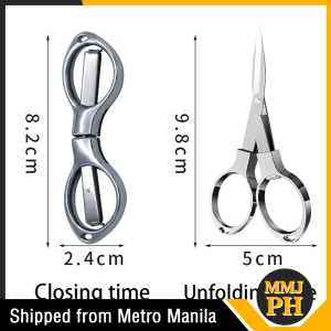 Portable Folding Scissors Stainless Steel Fishing Scissors Mini Fishing Line Scissors Tackle Supply