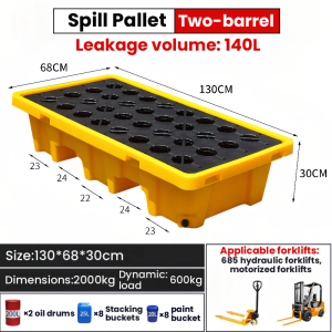 Leak-proof Plastic Pallets Chemical Leak Proof Tray Hazard Anti-Leakage Tray Chemical Leakage Plastic Oil Tray