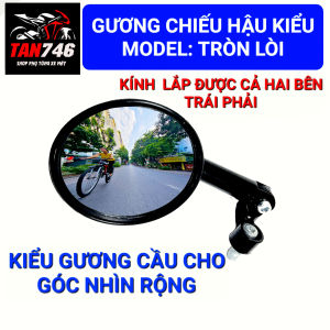 Gương Kính chiếu hậu TRÒN LỒI góc nhìn rộng Chân kính 10mm lắp bên trái Xem thêm chi tiết ở phần mô tả.
