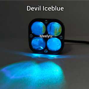 Lampu Tembak 4 Mata LED Laser Plus devil eye CR7 CS 1077 Full Alumunium Waterproof anti karat