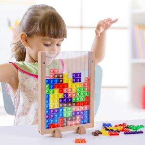 3D Tetris Building Blocks Toys For Kids Early childhood building block building toys