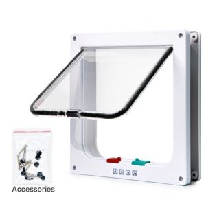 ✈️COD&PH.STOCK✈️Small Pet Door Security Lock Dog Cat Flap Door Controllable Switch Direction Doors