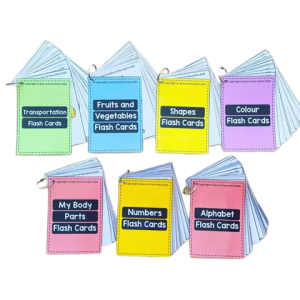 Early Learning English Flash Card Colours Number ABC Fruit Kad Imbasan Kids Education Card