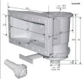 swimming pool Skimmer Complete Wide Mouth Wall Skimmer (Gunite/Concrete). 