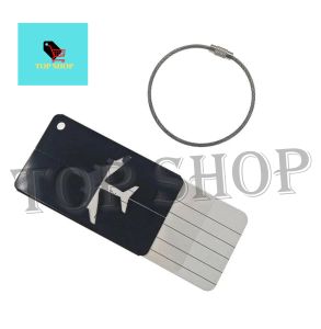 TOP SHOP 1pcs Travel Aluminium Plane Luggage Tags Suitcase Label Name Address ID Baggage Tags