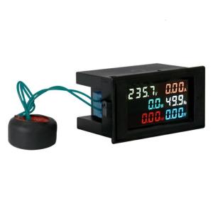 D69-2058 Digital Voltage Ammeter Watt Reader Power Meter with Fast Measuring Speed and Auto Data Storage Feature