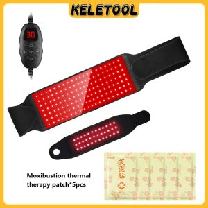 3-in-1 LED Adjustable Red Light Therapy Belt  with 5 Timer Settings for muscle soreness lower back pain pain relief