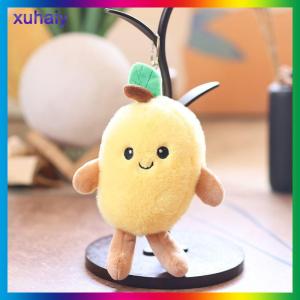 xuhaiy 1 Piece Banana Mango Plush Doll Smiling Face Fruit Series Bag Pendant Keychain Interactive Toy DIY Decoration Birthday Gift