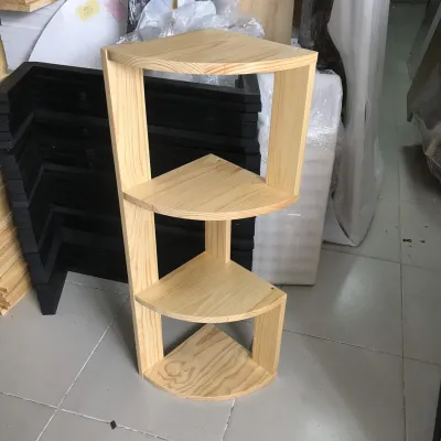 [Giá hủy diệt] [Ảnh thật] Kệ góc kệ đẹp kiểu dáng hiện đại tự lắp ráp kích thước 25x25x82cm