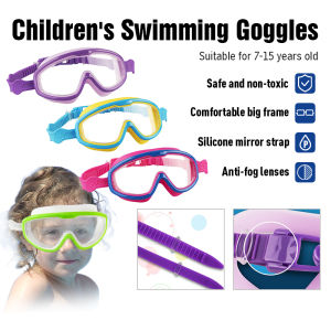 Ages 5 -15years old Kids Swimming Goggles Swim Diving Waterproof swimming goggles Children Swimming Goggles Adjustable Waterproof Anti-fog UV Protection Wide Vision