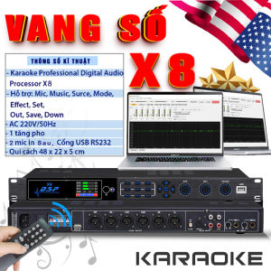 Vang Số Karaoke X8G X7G Chống Hú Bluetooth Chíp Sử Lý DSP Mới Nhất Echo Reverb Cực Hay Mượt Tiếng Sáng Lọc EQ Cực Sạch