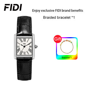 Đồng hồ fidi cho Nữ Đồng hồ chống nước món quà giản dị Retro đồng hồ vuông nhỏ sang trọng cao cấp
