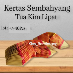 Kertas Sembahyang Tua Kim Besar Lipat Isi 40Pcs