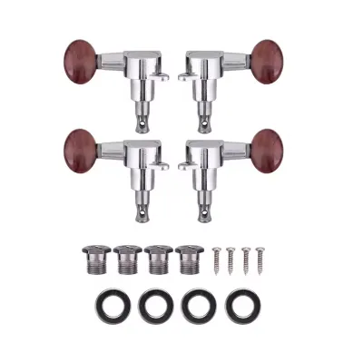 KAWES 6PCS Guitar String Tuning Pegs Metal Semi-Closed Guitar String Button Tuner Machine Heads for Guitars