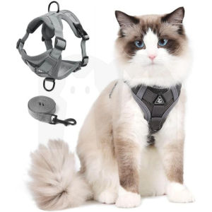【Mi Pet Lover】Cat Harness and Leash Set Upgraded Escape Proof Adjustable Vest with Lead