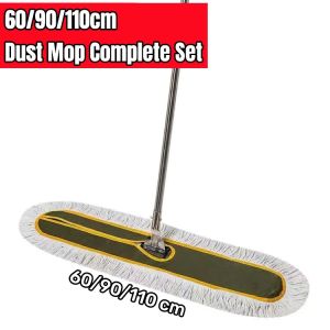 24/36/43"Premium Cotton Dust Mop SetHeavy Duty Floor Mop Head with Handle for IndustrialCommercialHousehold Cleaning