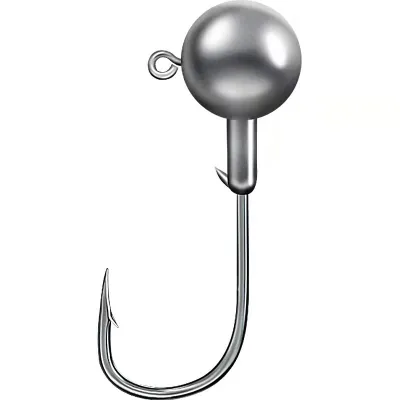 SUKE 5pcs Jig Head Hook Saltwater Tackle Jig Hook Lead Round Ball Fishing Jigs Lead Sharp