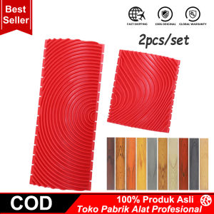 【Ready Stock】2 Pcs Karet Biji Kayu Merah Grain Pola Alat Rol Cat Dinding DIY Cetakan Roll Kuas Motif Serat Besi Peralatan Melukis Woodgrain