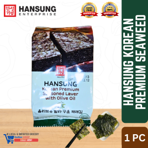 1PC HANSUNG Korean Premium SEAWEED Seasoned Laver with Olive Oil