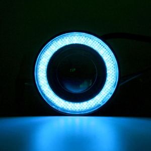 PROTON WIRA ANGEL EYE FOG LAMP LED LIGHT 2pcs Fog light eagle eye Halo Ring Spotlight COB LED Projector wira satria aeroback