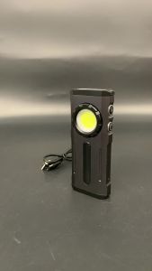 Rechargeable EDC Flashlight 2000 Lumens 9 Modes Dimmable Pocket Flashlight with RGB Ambient Light Magnetic Base Portable Work Light for Camping Emergency Car Repair