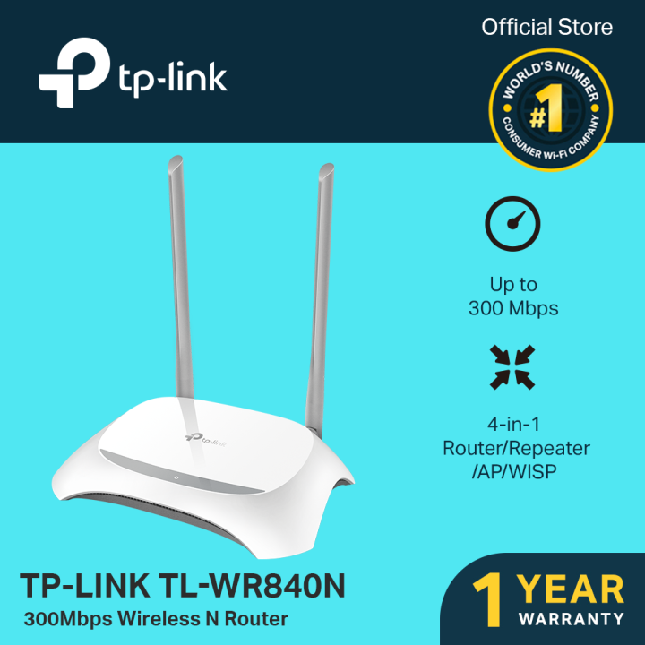 TP-Link TL-WR840N 300Mbps Wireless N Router, N300 WiFi Router, WISP/Router/Repeater/Access Point 4 In One, TP LINK, TPLINK