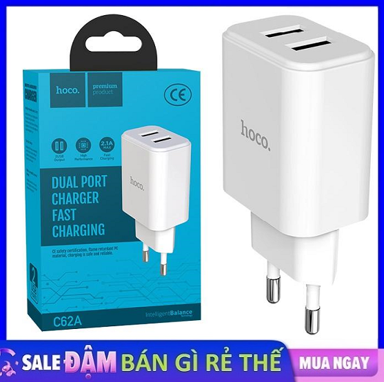 HCM]Sạc Nhanh Hoco C62-C62A Chuẩn MFI tốc độ cao giá tốt nâng cao