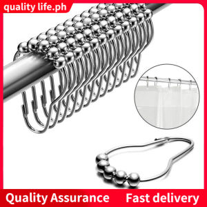 24PCS Metal Curtain Rings Hanging Hooks for Curtains Rods Pole Voile Heavy Duty Rings