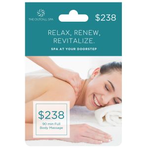 [The Outcall Spa] Home Massage eGift Card – 90 min HOME SERVICE SPA Massage Gift Card | Beauty & Wellness Card for Birthday & Valentine Gifts | Mothers Day Gift Card | Gift Card for Her | Christmas Gift Card