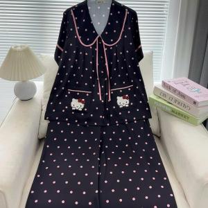 Đồ Ngủ Pijama Lụa HEUN YOUNG Bộ Đồ Pijama Cổ Sen Tay Ngắn Quần Dài Lụa Latin Cao Cấp Freesize 45-65kg