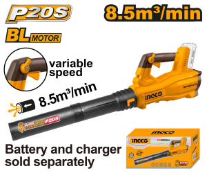 INGCO 20V CORDLESS LEAF BLOWER | BRUSHLESS MOTOR | CABLI204282 CABLI20428