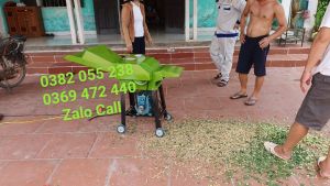 Máy băm cỏ lô cuốn bán tự động dành cho trang trại